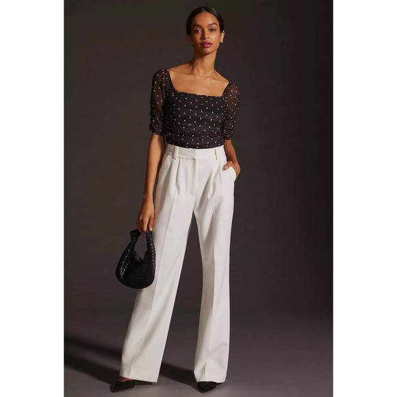 Anthropologie Shirred Mesh Top NWT Size XL - Picture 4 of 16